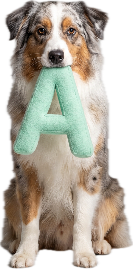 Hond met de letter A