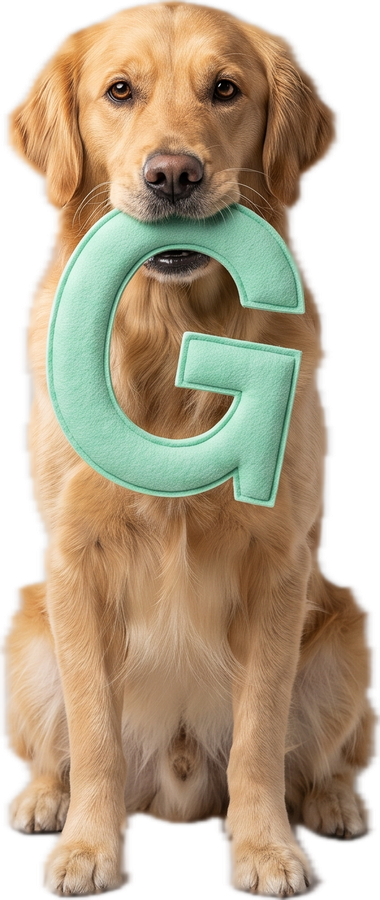 Hond met de letter G