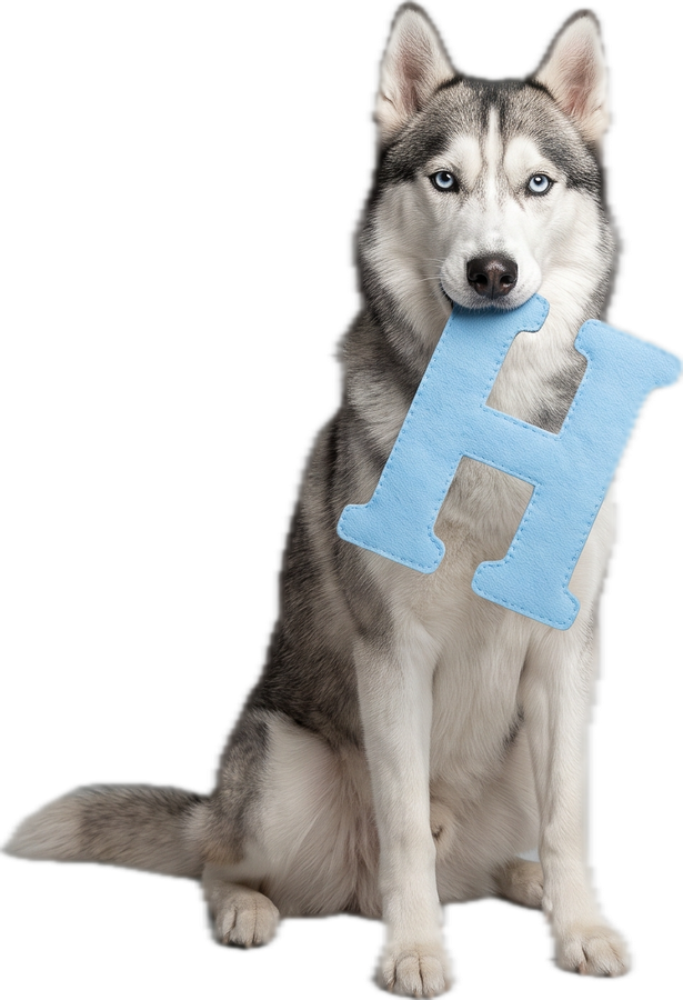 Hond met de letter H
