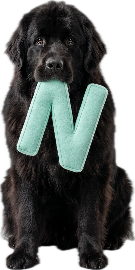 Hond met de letter N