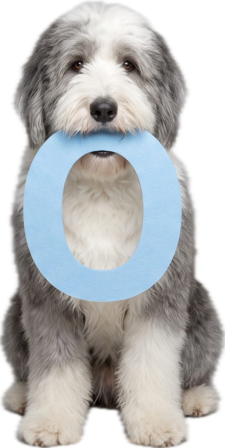 Hond met de letter O