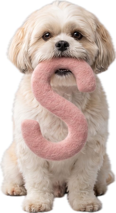 Hond met de letter S