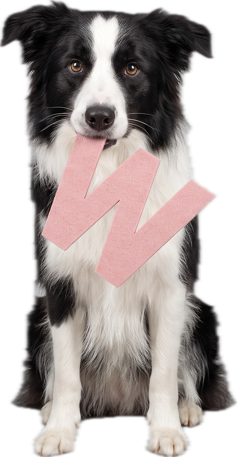 Hond met de letter W