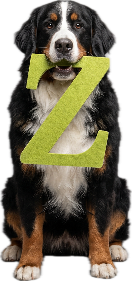 Hond met de letter Z